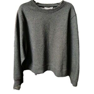 MNG Women's Sweatshirt Size S Gray Cotton